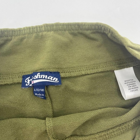 FRESHMAN Girls Olive Green Bike Shorts NEW Size Large 12/14 - Picture 2 of 3